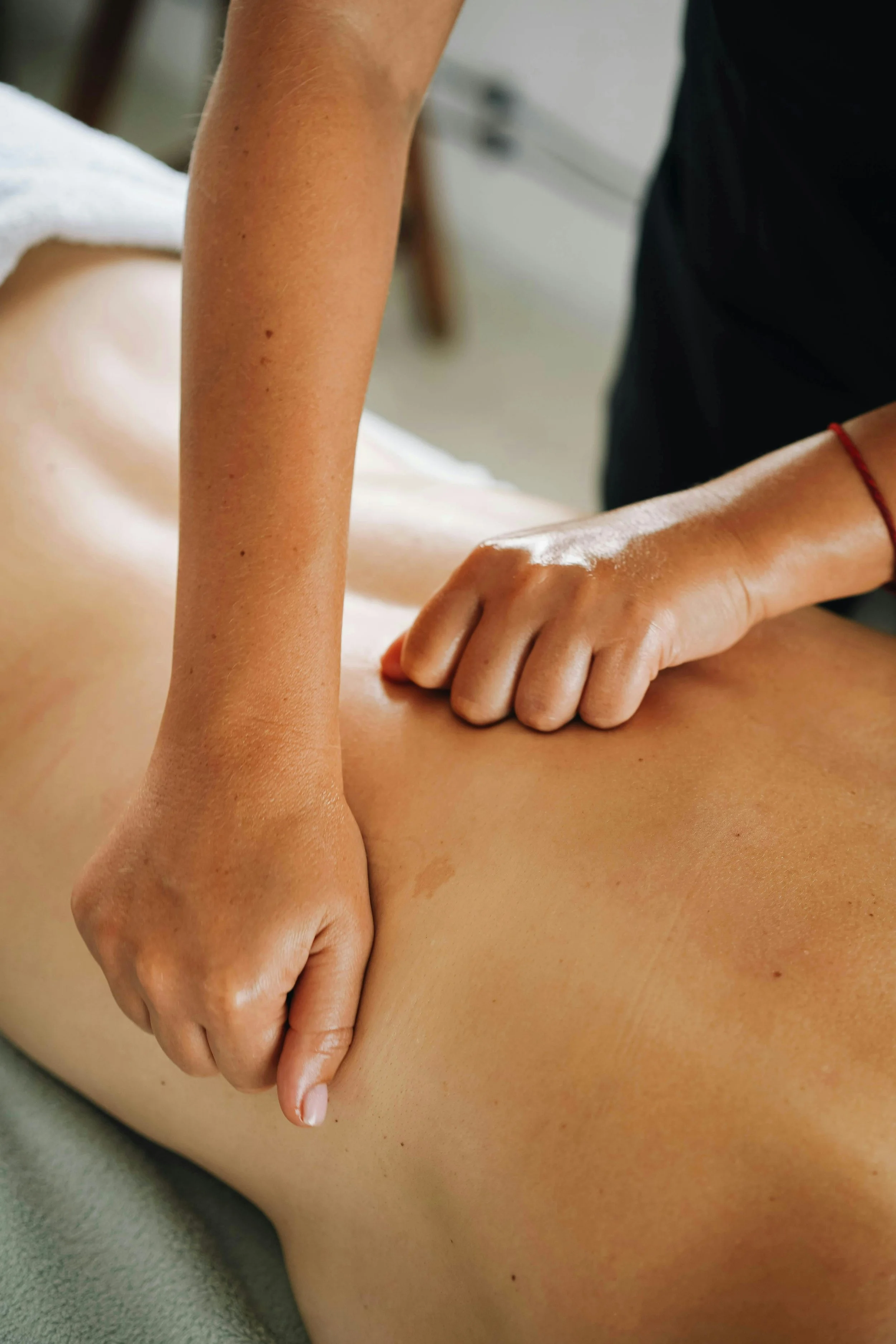 Massage in progress